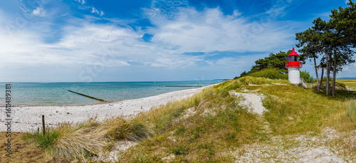 Der Leuchtturm Gellen auf der Insel Hiddensee