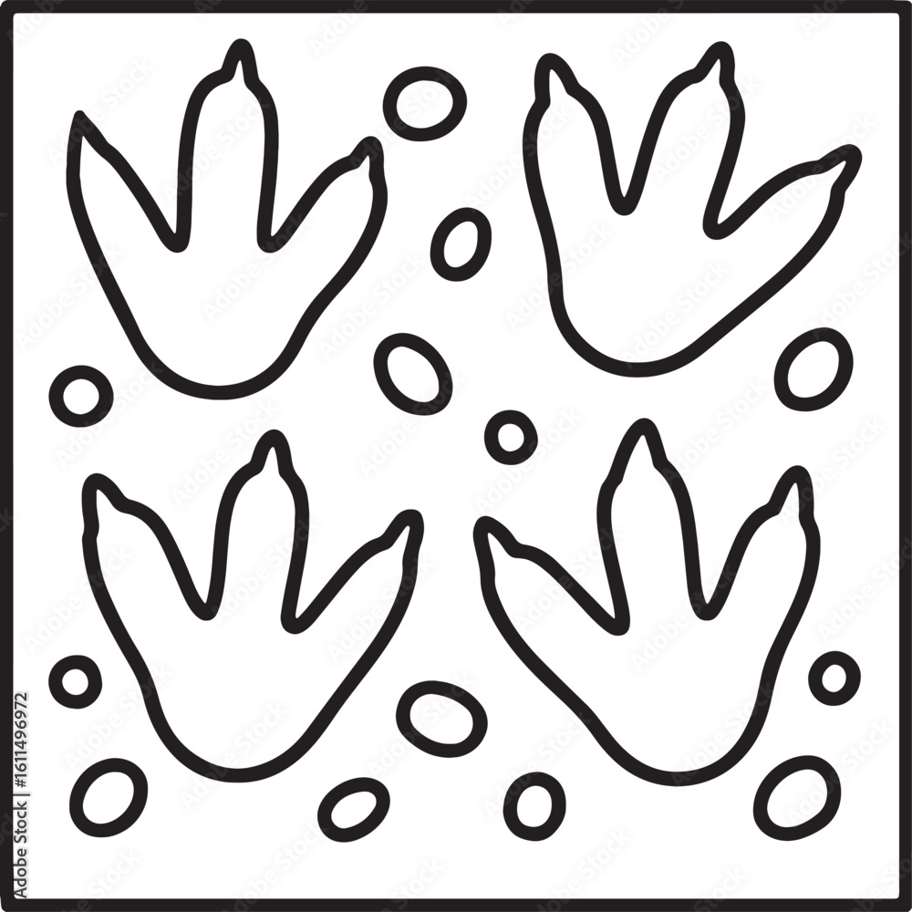 Fototapeta premium Cozy Moments Bold Line Coloring Page – Relaxing Hygge-Inspired Illustration