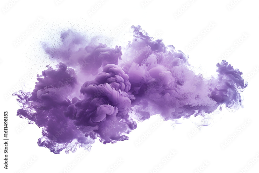 Fototapeta premium Purple Ink Cloud Abstract Swirling Color Design