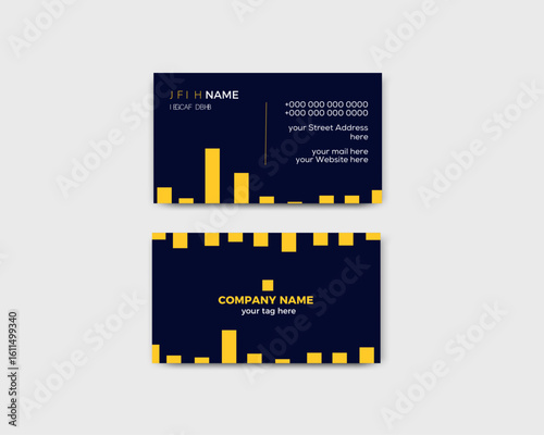Clean and modern business card template 