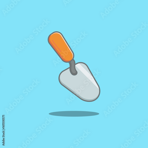 Trowel element vector cartoon illustration gardening tools