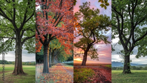 Four Seasons in a Tree's Life A Seasonal Collage