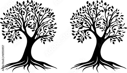 tree of life silhouette illustration