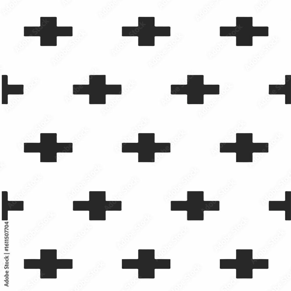 Obraz premium Pattern of plus signs