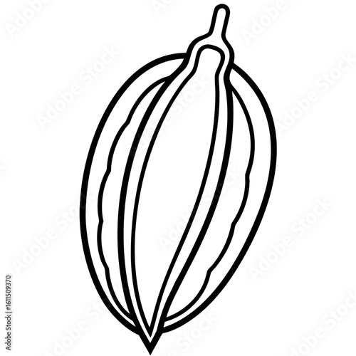 Copper Pod line art vector