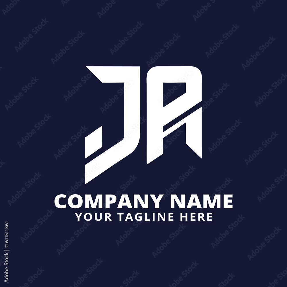 Fototapeta premium JA Monogram Logo for Business