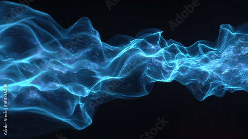 Obraz na płótnie Colorful biofeedback waves illustration