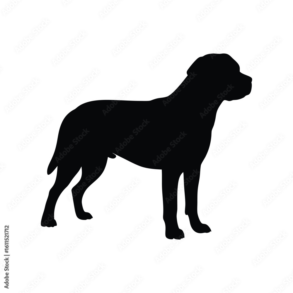Naklejka premium dog silhouette vector