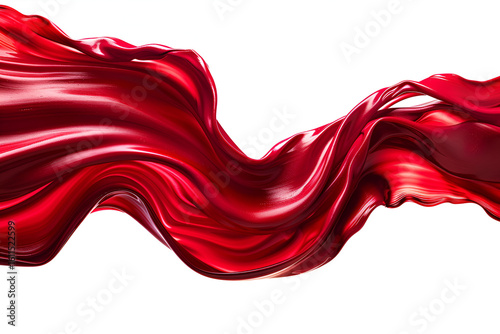Red liquid flowing abstract art design