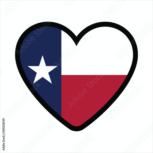 Texas Flag Heart Shape Icon Free Download Texas Flag Heart Shape Icon - GFXLoad