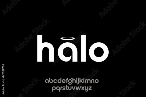 Halo Font Illustration
