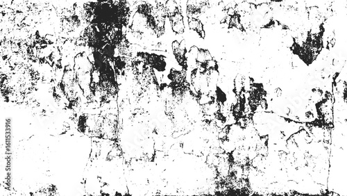 Wallpaper Mural Grunge Black and White Texture Background, Abstract Distressed Vector Overlay, Vintage Noisy Texture for Design Use, Old Worn Paper Ink Texture Template Torontodigital.ca
