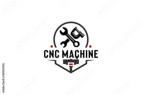Mechanical Engineering Logo Design with Tools – CNC Machine Branding