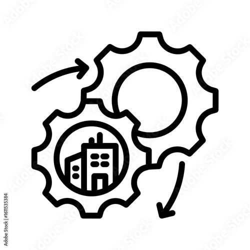 Business Operation line icon