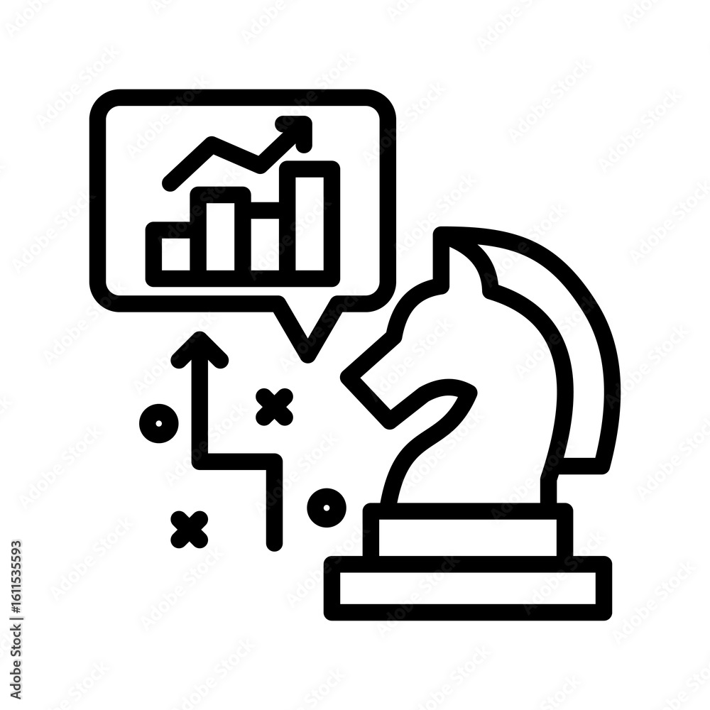 Business Strategy line icon Business Strategy line icon