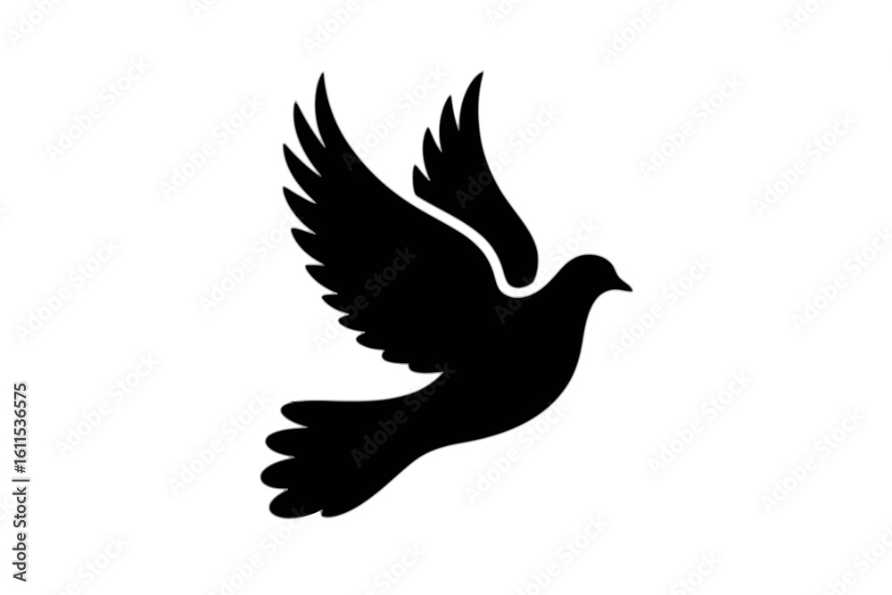 Obraz premium Dove in Flight bird flying