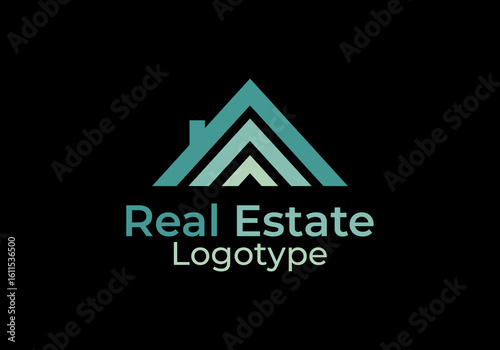 Real estate vector logos, home sales, home cleaning, home security, home auctions. Vector building logos