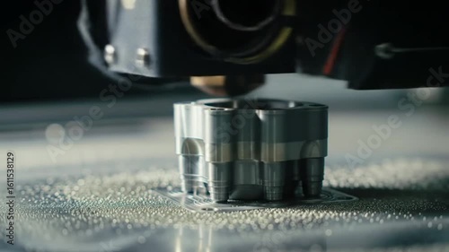 Precision Engineering: 3D Printing a Metal Component in Action.