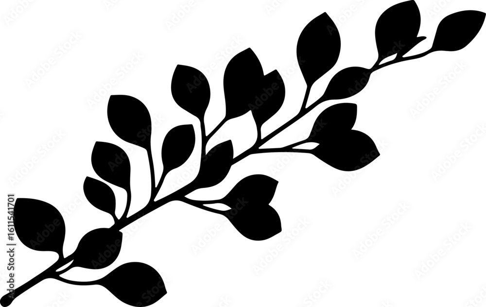 Obraz premium Botanical Berry Sprig vector