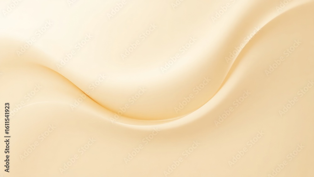 Obraz premium Beige Minimal Abstract Waves Background – Soft Flowing Fabric and Paper Texture in Neutral Tones