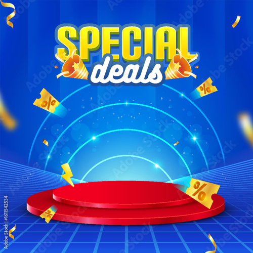 Mega Sale Banner for promotional event background