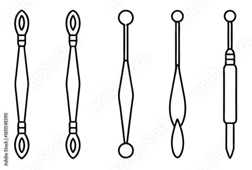 Hemostats line art perfect for surgery