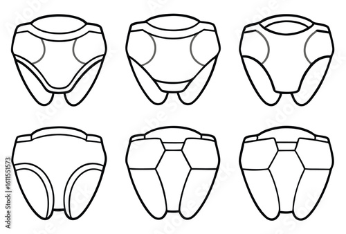 Hip Protectors Line Art Essential Support