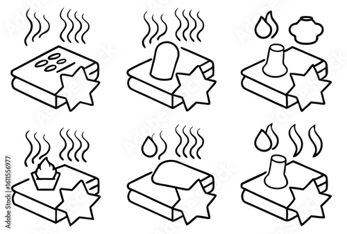 Hot and Cold Packs Line Art Therapy