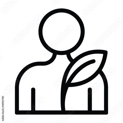  Icon representing a person experiencing pain or discomfort in their shoulder area