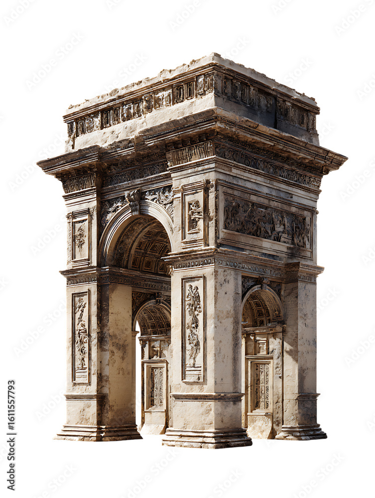 Fototapeta premium Ancient stone archway, weathered beauty