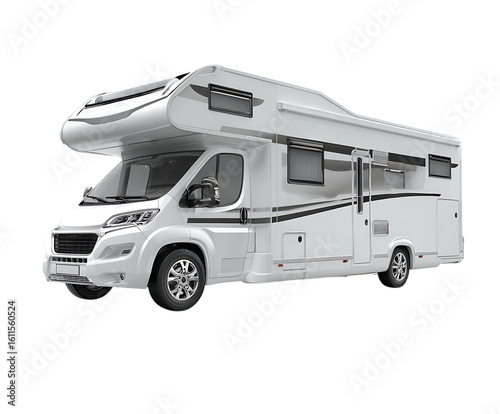 White motorhome ready for adventure!