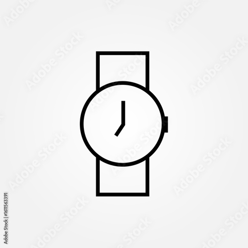 watch icon symbol illustration vector eps10 logo template design