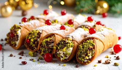 Festive Cannoli Arrangement