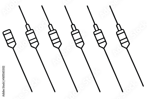 hypodermic needles line art healthcare sketch
