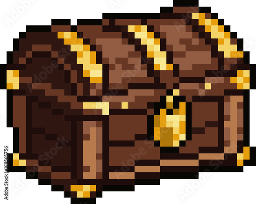 pixel illustration of treasure chest