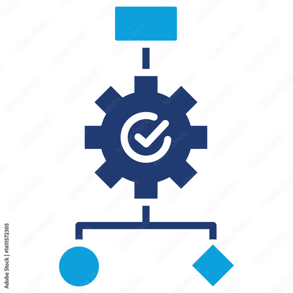Algorithm Update Flat Blue Icon Algorithm Update Flat Blue Icon