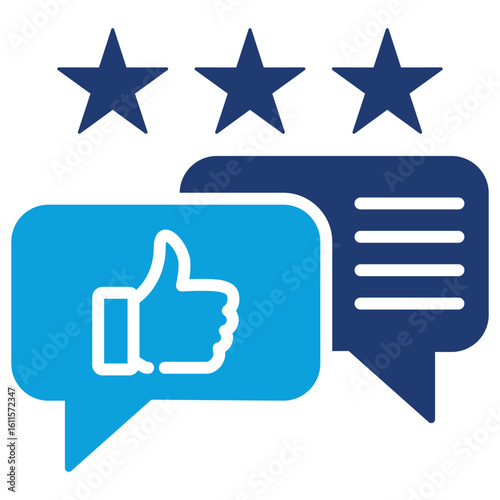 Feedback Flat Blue Icon