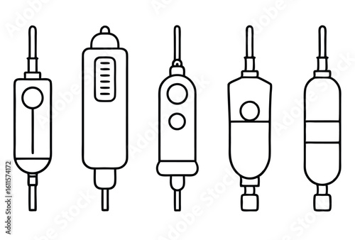 infusion pumps line art nursing support