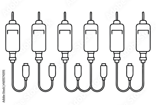 infusion pumps line art medical device