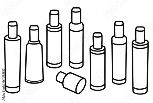 Inhalers Line Art Portable Breathing Aid