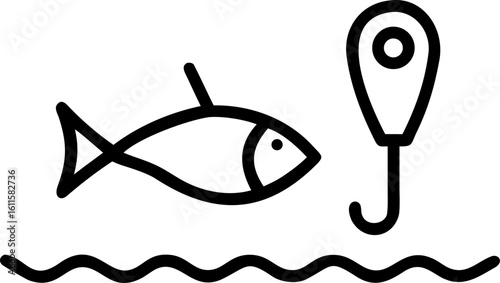 fisheries vector icon on white or transparent background. Agriculture and farming Stroke icon collections. Editable Stroke icon collection Outline icon.