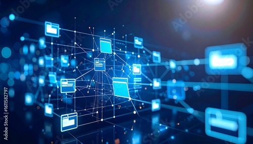 Abstract network of interconnected data files