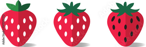 strawberry on a white background