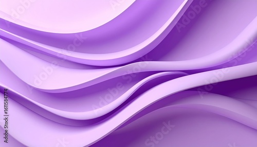 Soft Purple Waves in Modern Abstract Art Design for Background