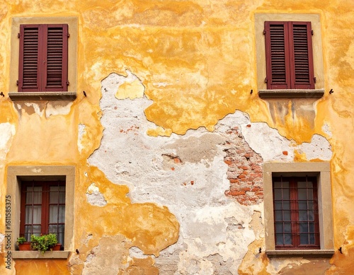 old windows in venice italy