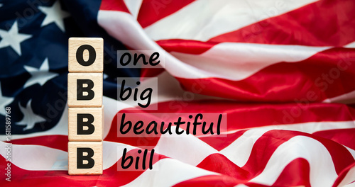 The One Big Beautiful Bill Act text Flag of the United States of America background.
Tax Cuts and Jobs Act. 
State and Local Taxes. obbb