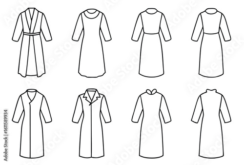 isolation gowns sterile protective wear line art