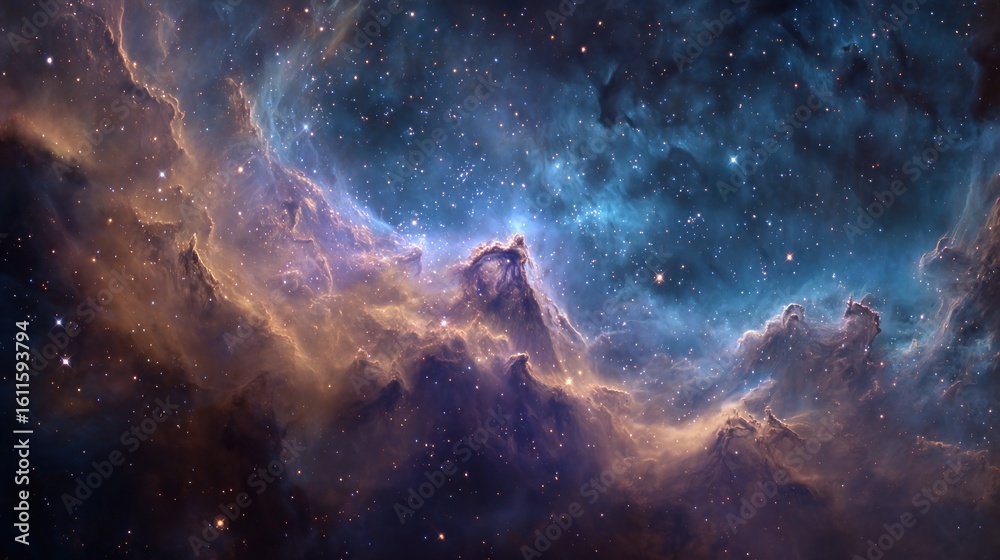 Obraz premium Colorful space nebula