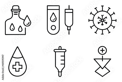 iv solutions healthcare therapy design line art