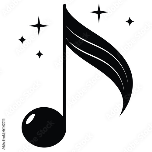music note vector icon